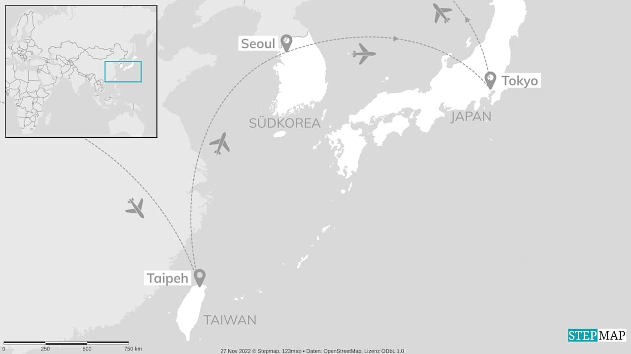 Taiwan, Südkorea & Japan: Von Tempeldrachen zu Skylines