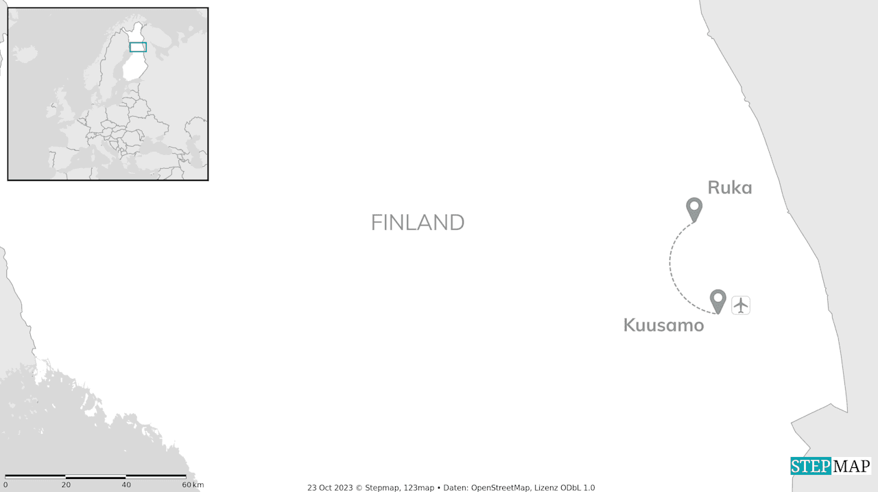 Finland Signature: Northern lights in a nature igloo