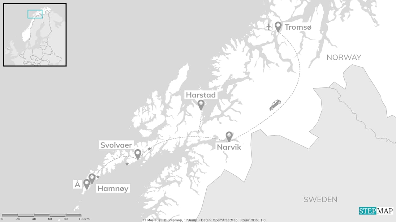 Lofoten adventures: Road trip to red stilt houses