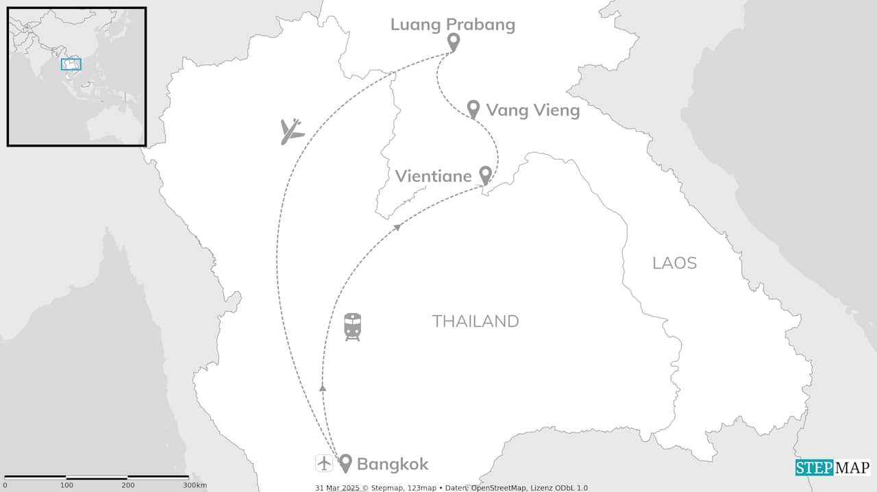 2 for 1 Laos: Nature Escape trifft Bangkok