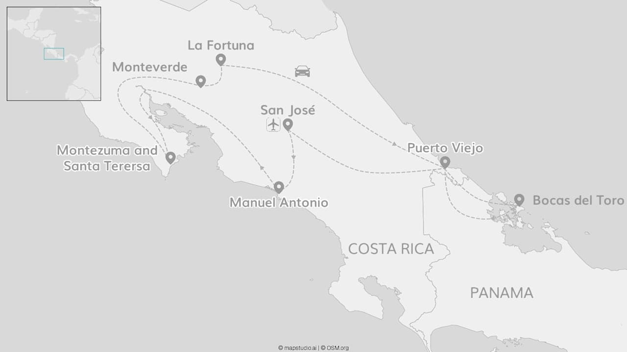 Costa Rica and Panama: Jungle roads to Caribbean flow