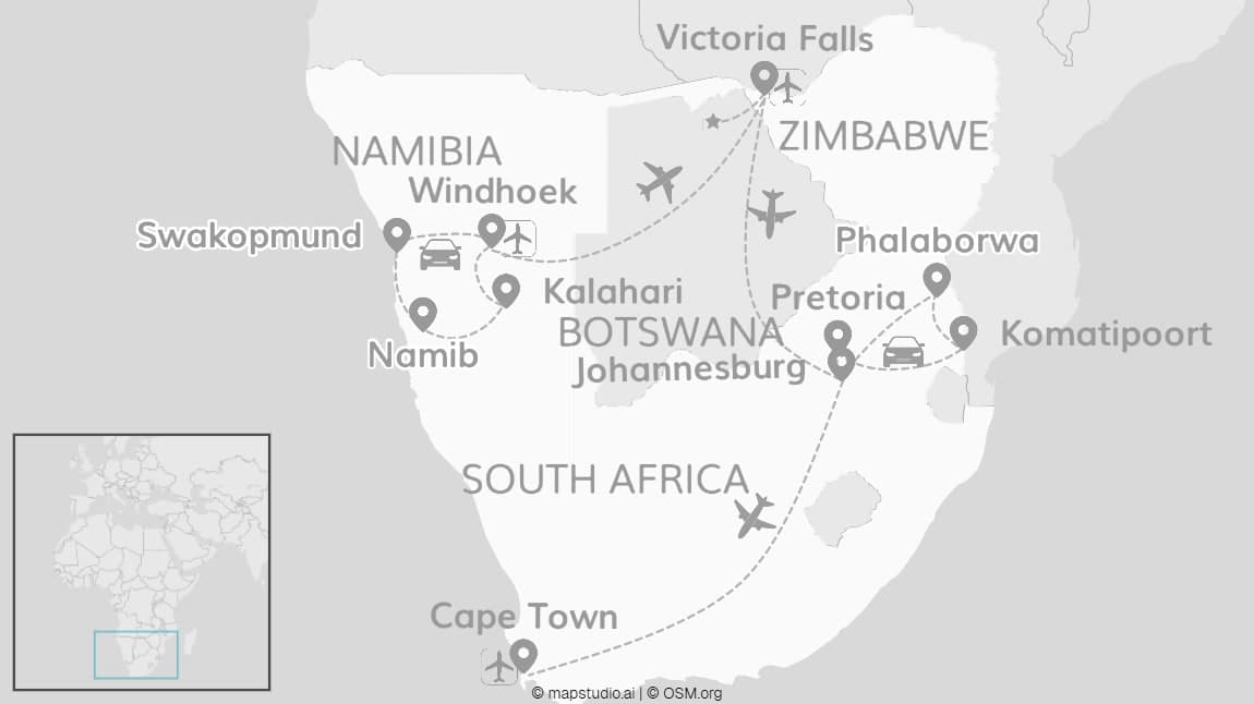 All around Africa: Desert dreams and safari wonders