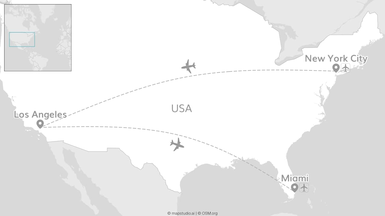 2 for 1 USA: New York, Los Angeles & Miami Heat