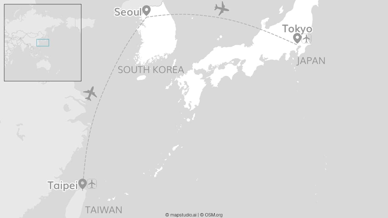 Taiwan, South Korea and Japan: Temples to skylines