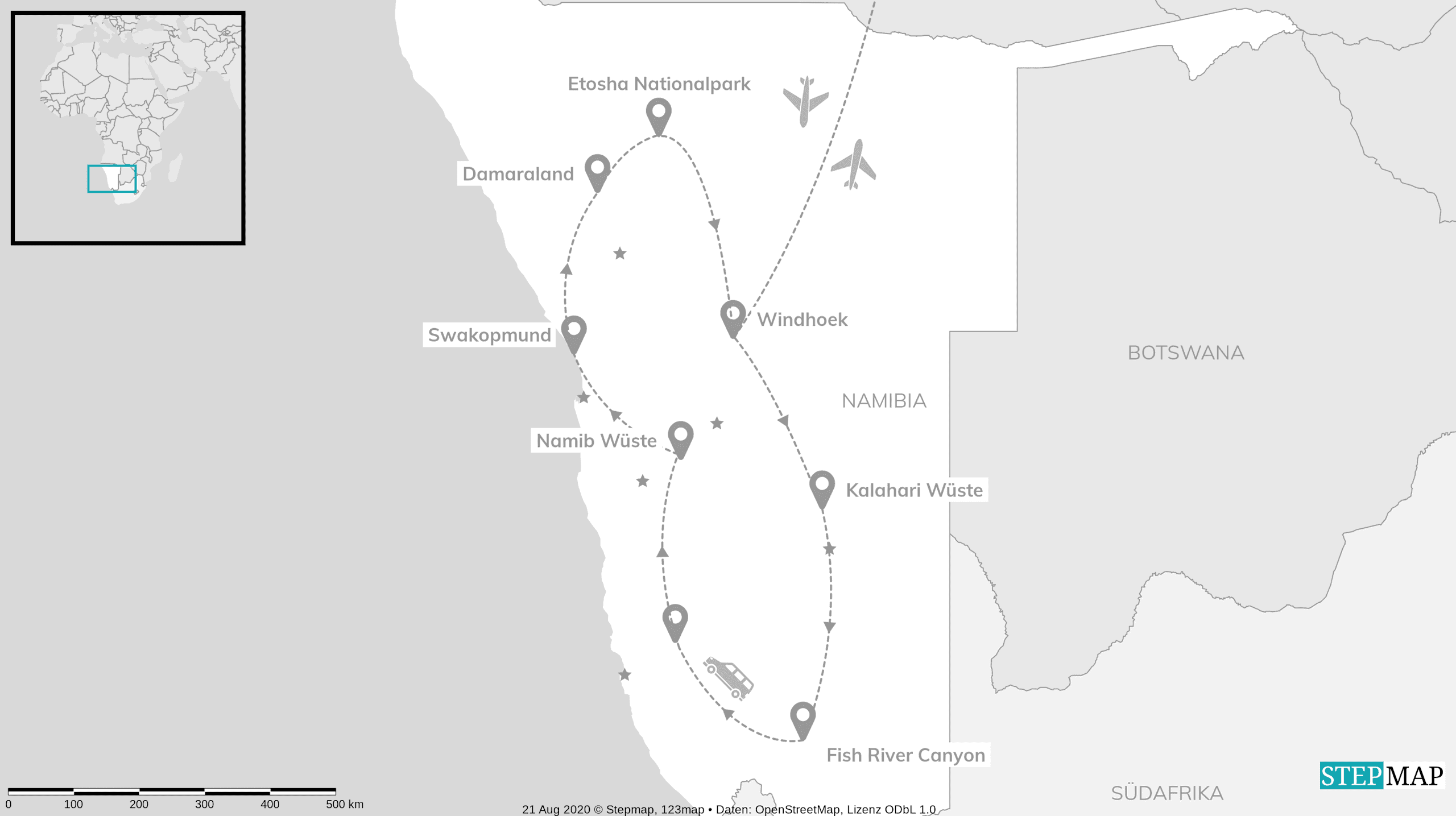 Namibia Roadtrip: Canyonscape & Safari Adventure