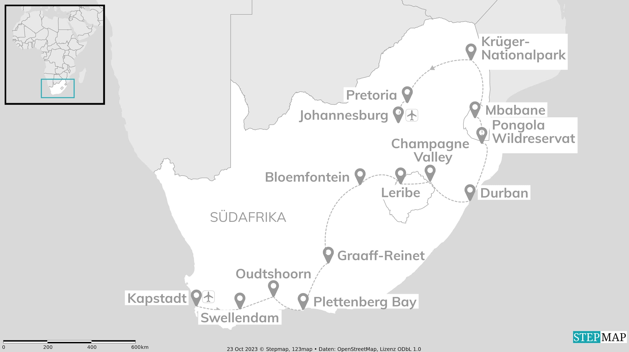 Südafrika mit Eswatini: Roadtrip zwischen Kap & Krüger