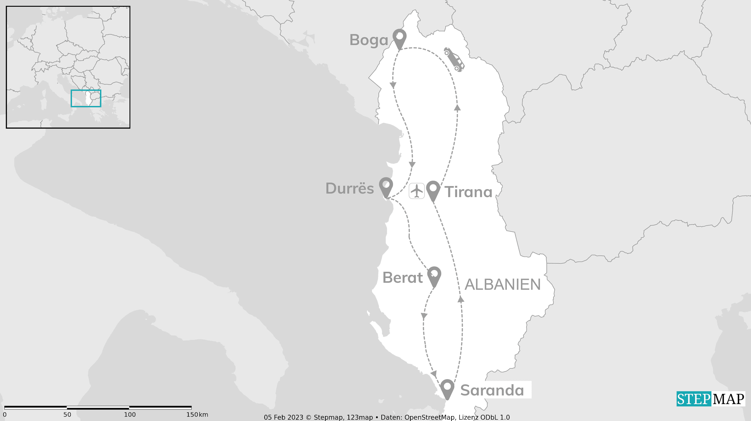 Albanien Roadtrip: Canyons, Cliffs & Cozy Towns