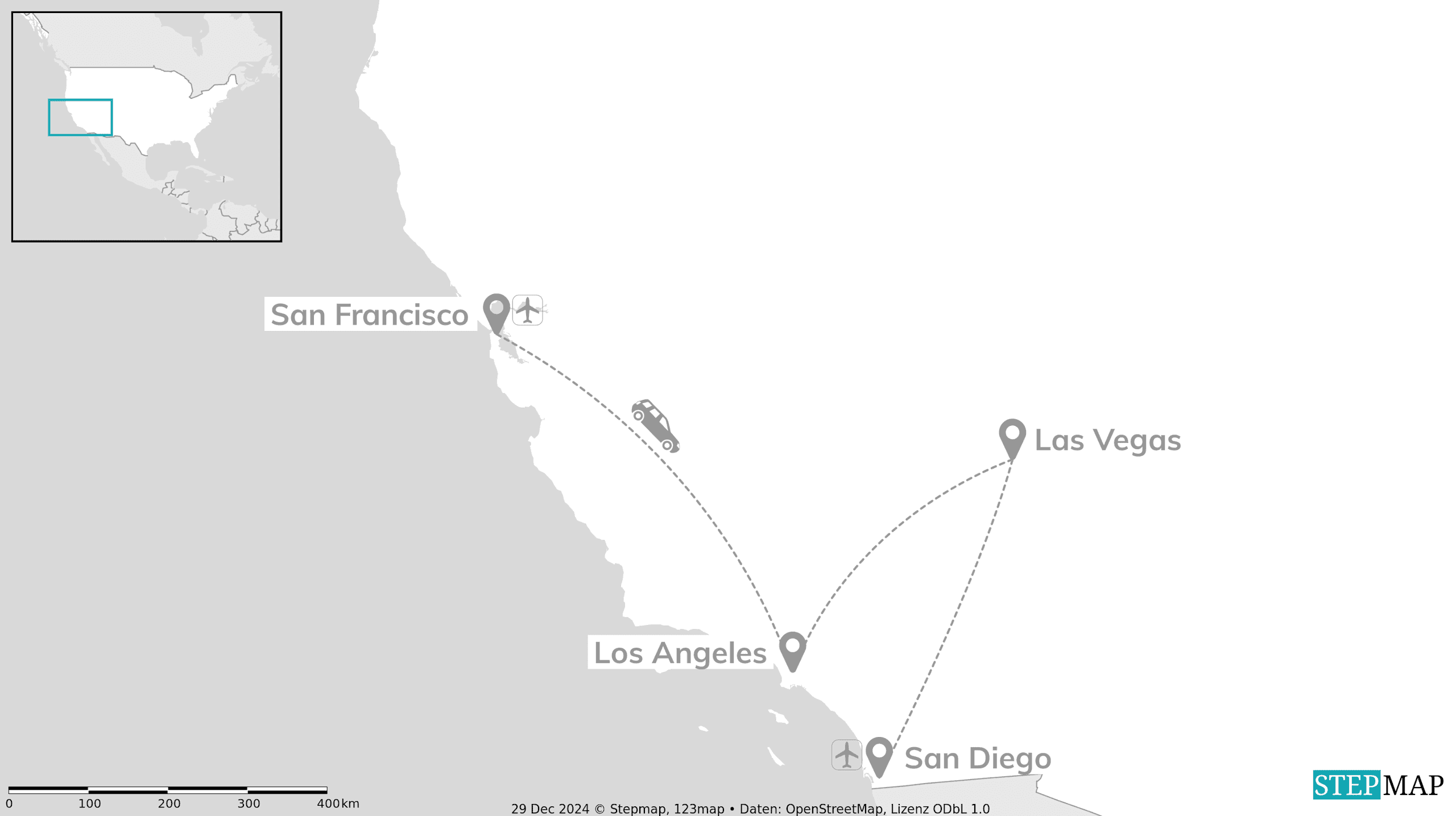 USA Roadtrip: San Francisco, Las Vegas, L.A. & San Diego