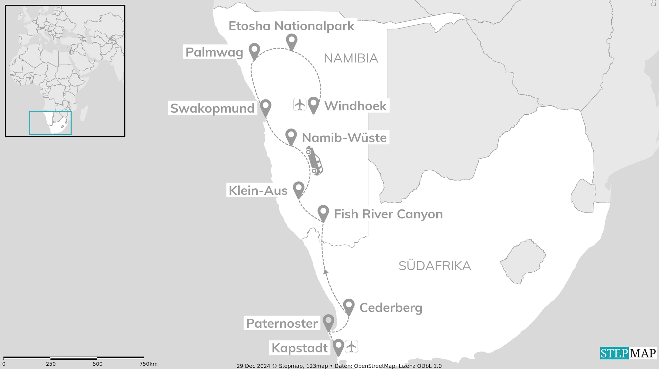 Südafrika & Namibia Roadtrip: Vom Kap zu den Big Five